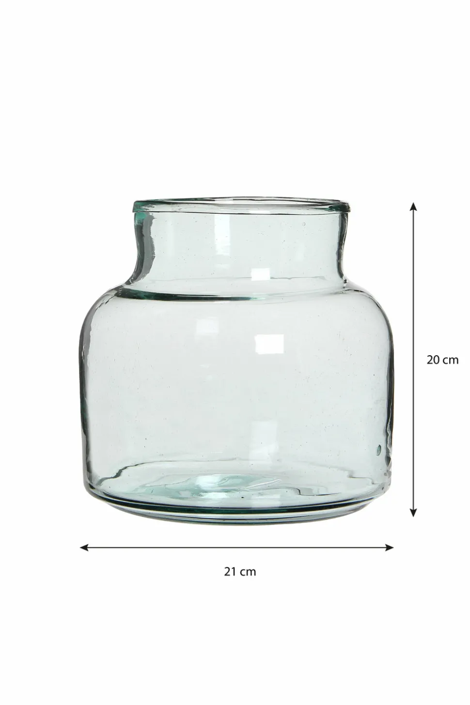 MICA DECORATIONS - Mica decorations - vase en verre recyclé h20