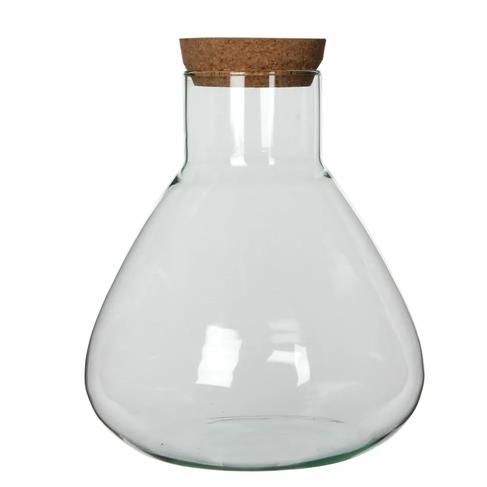 MICA DECORATIONS - Mica decorations - vase en verre recyclé h32