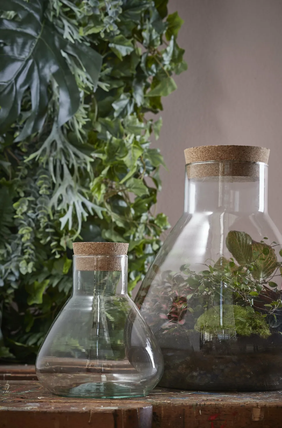 MICA DECORATIONS - Mica decorations - vase en verre recyclé h32