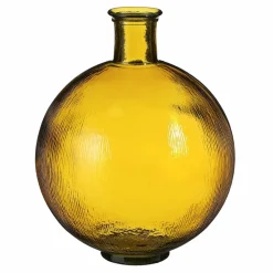 MICA DECORATIONS - Mica decorations - vase bouteille en verre recyclé ocre h42
