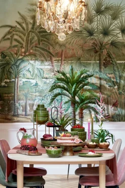 MICA DECORATIONS - Mica decorations - plateau de service aves 3 bols en bois de manguier