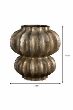MICA DECORATIONS - Mica decorations - vase en céramique bronze h35