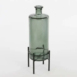 MICA DECORATIONS - Mica decorations - vase bouteille en verre recyclé vert h40