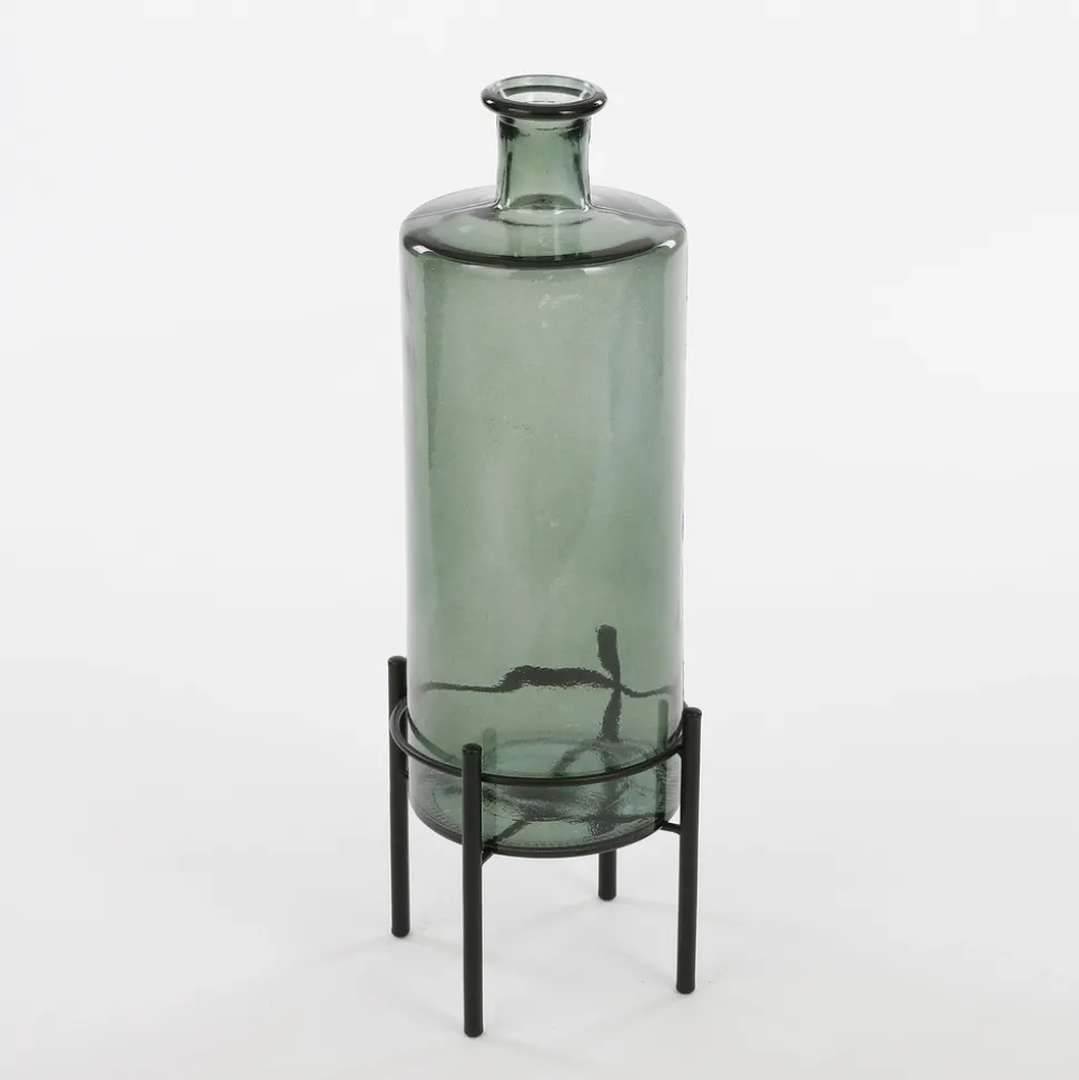 MICA DECORATIONS - Mica decorations - vase bouteille en verre recyclé vert h40