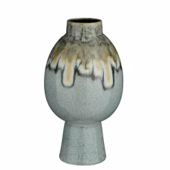 MICA DECORATIONS - Mica decorations - vase en céramique bleu h38