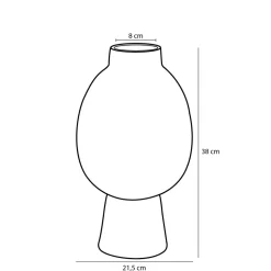 MICA DECORATIONS - Mica decorations - vase en céramique bleu h38