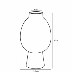 MICA DECORATIONS - Mica decorations - vase en céramique bleu h38