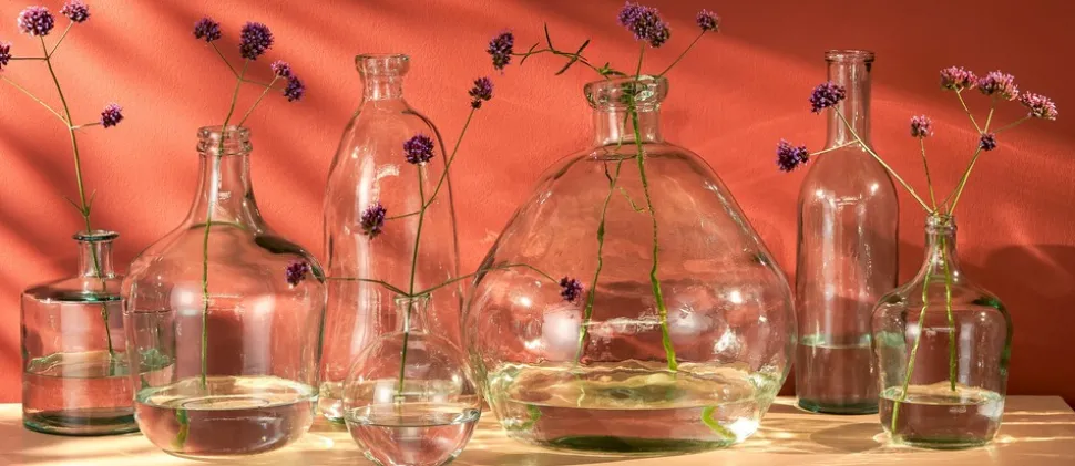 MICA DECORATIONS - Mica decorations - vase bouteille en verre recyclé h30