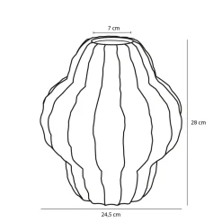 MICA DECORATIONS - Mica decorations - vase en céramique bronze h28