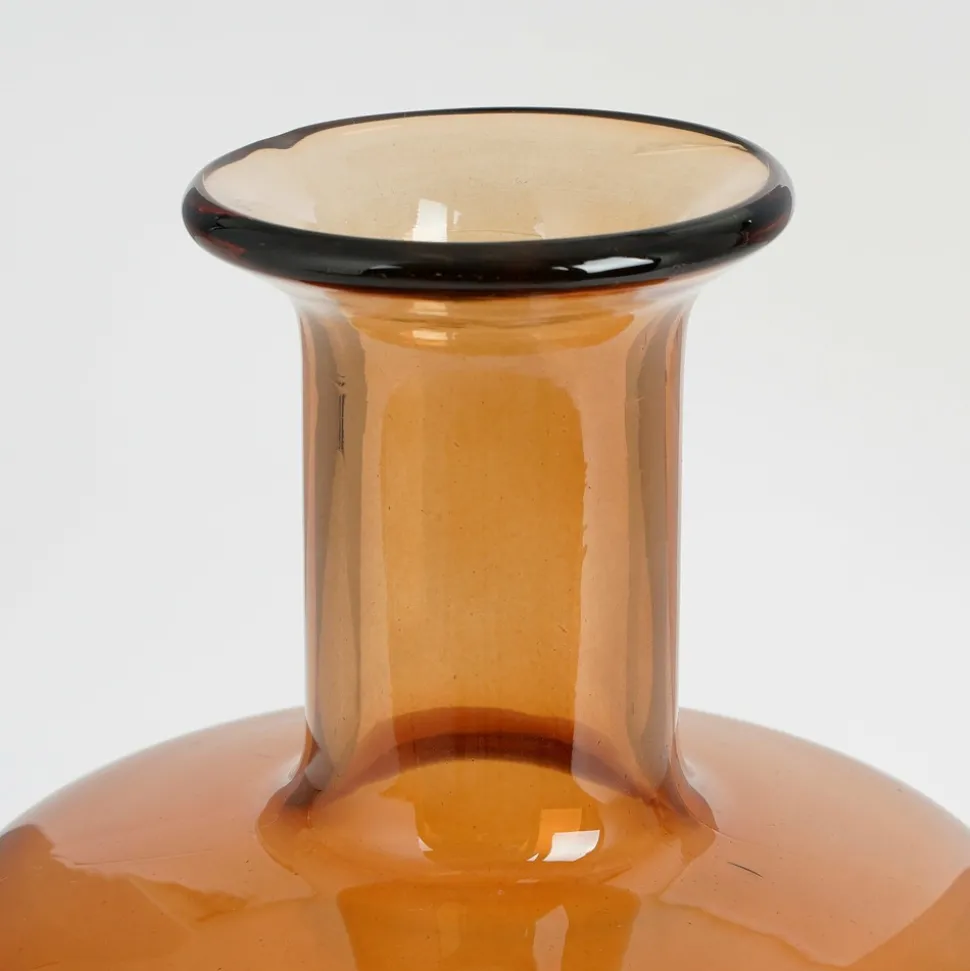 MICA DECORATIONS - Mica decorations - vase bouteille en verre marron h30