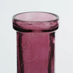 MICA DECORATIONS - Mica decorations - vase bouteille en verre recyclé bordeaux h75