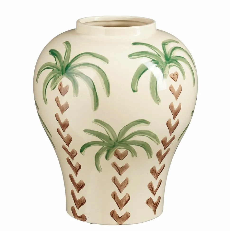 MICA DECORATIONS - Mica decorations - vase en céramique blanc cassé h32