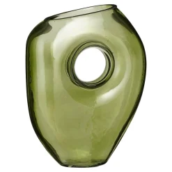 MICA DECORATIONS - Mica decorations - vase en verre vert clair h22,5
