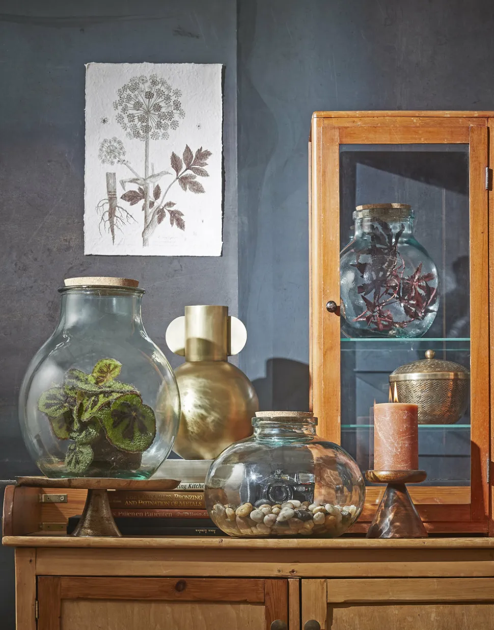 MICA DECORATIONS - Mica decorations - vase en verre recyclé h23