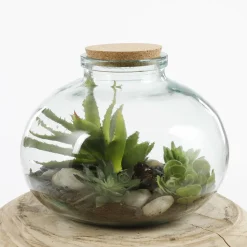 MICA DECORATIONS - Mica decorations - vase en verre recyclé h23