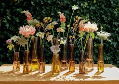 MICA DECORATIONS - Mica decorations - vase a fleur en verre marron h37.5