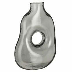 MICA DECORATIONS - Mica decorations - vase en verre gris clair h25