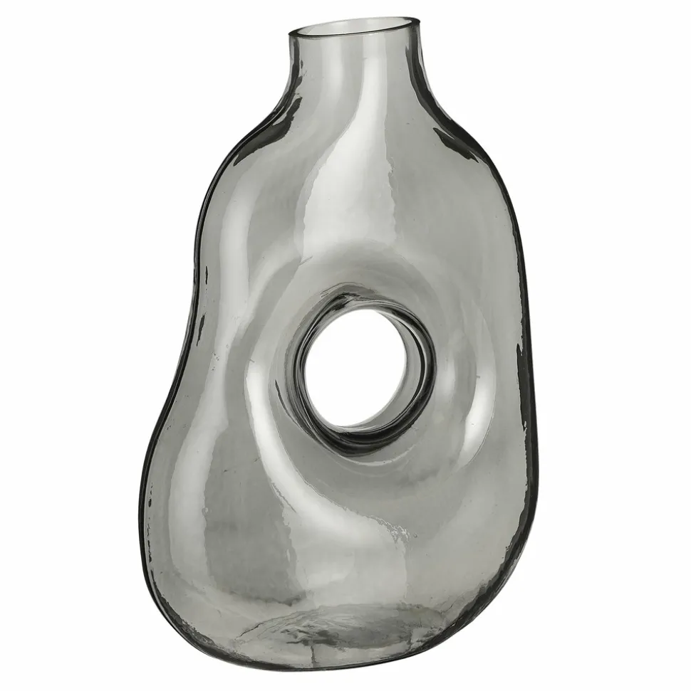 MICA DECORATIONS - Mica decorations - vase en verre gris clair h25