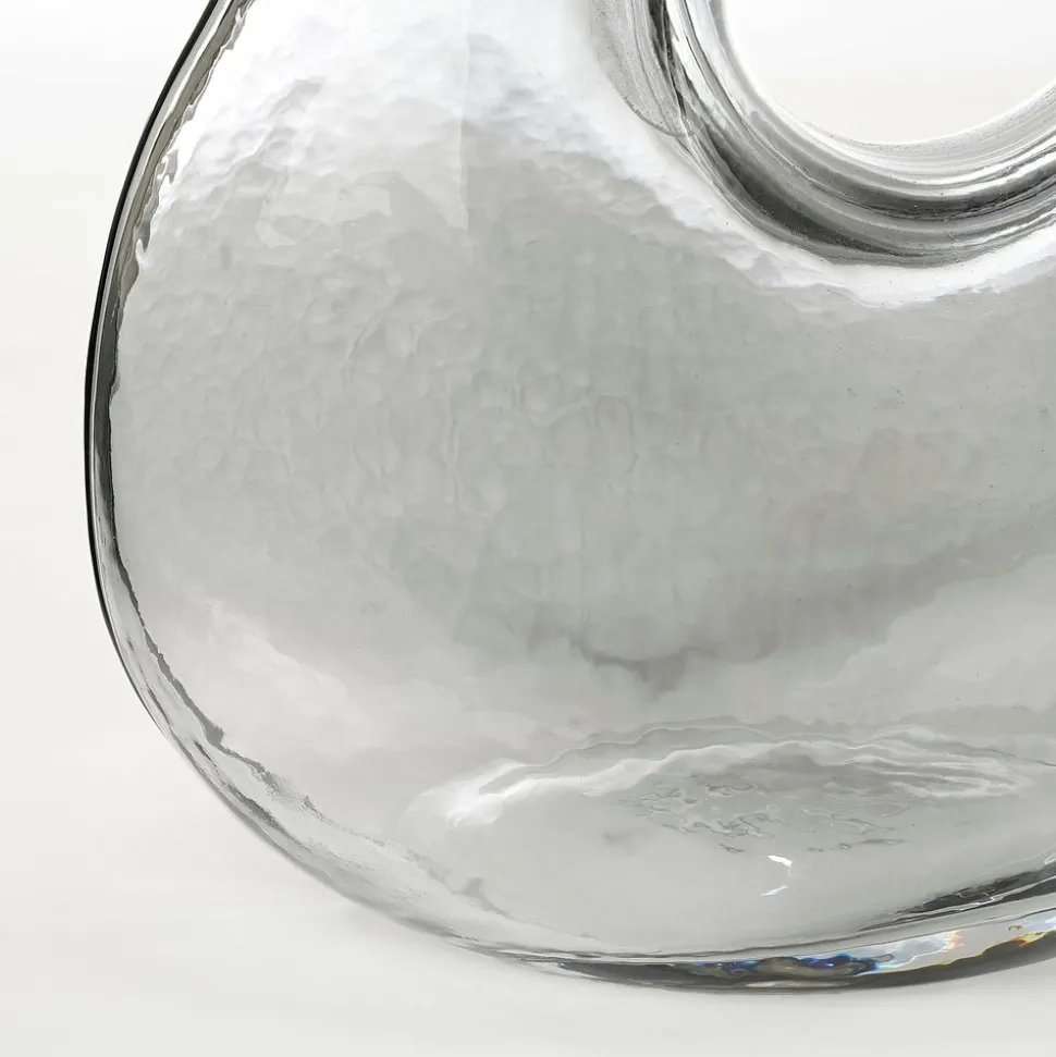 MICA DECORATIONS - Mica decorations - vase en verre gris clair h25