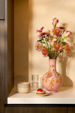 MICA DECORATIONS - Mica decorations - vase en céramique rose h36