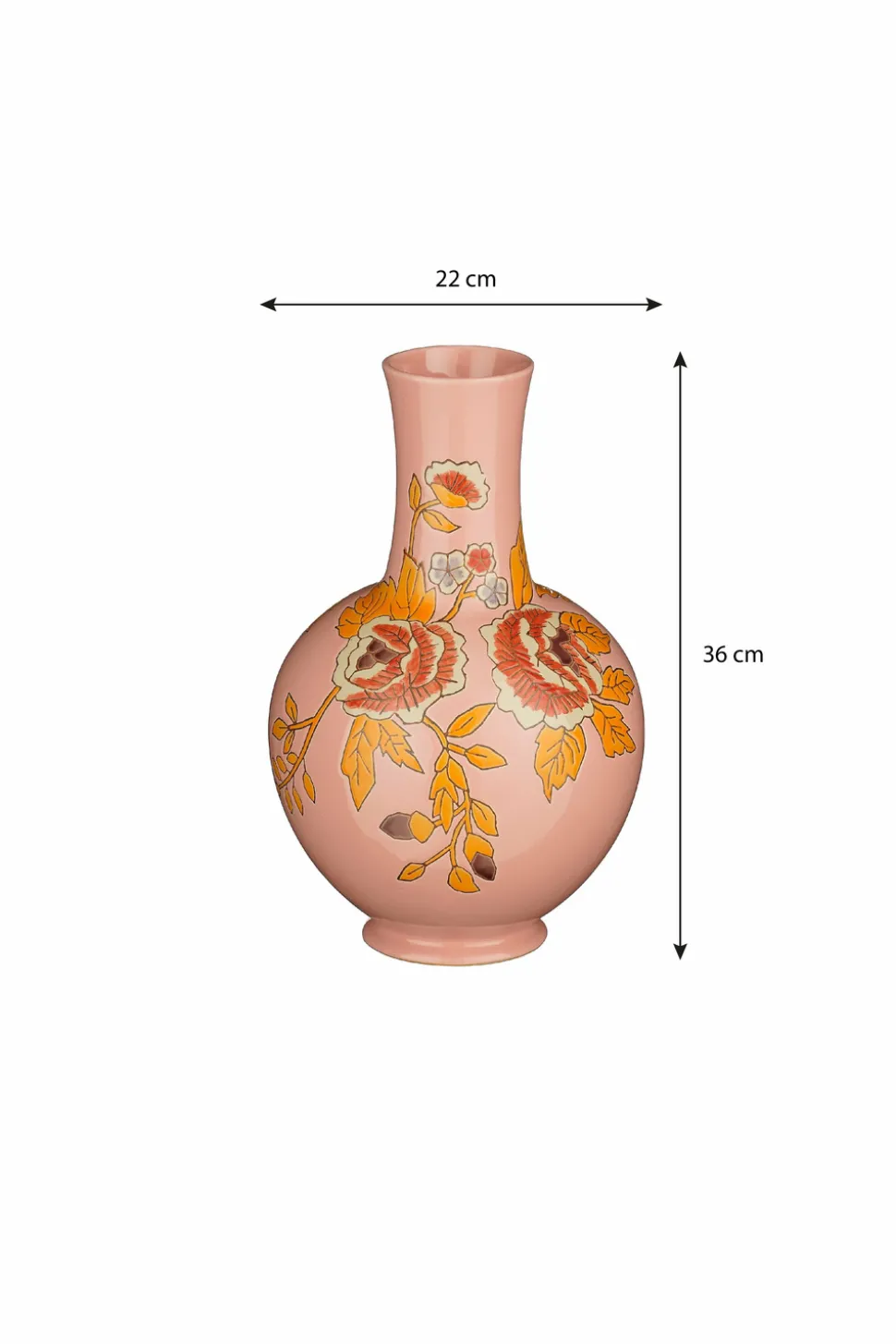MICA DECORATIONS - Mica decorations - vase en céramique rose h36