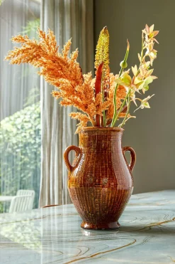 MICA DECORATIONS - Mica decorations - vase en céramique marron h39