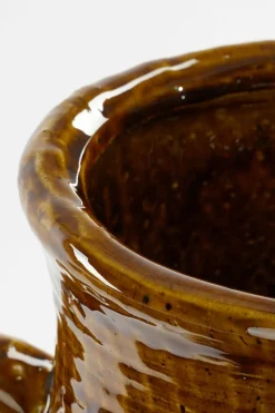 MICA DECORATIONS - Mica decorations - vase en céramique marron h39