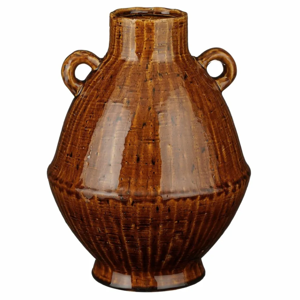 MICA DECORATIONS - Mica decorations - vase en céramique marron h34