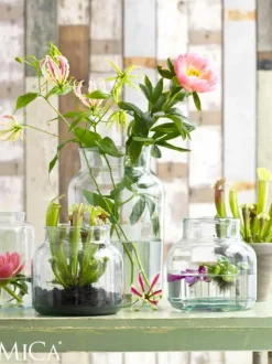 MICA DECORATIONS - Mica decorations - vase en verre recyclé h35