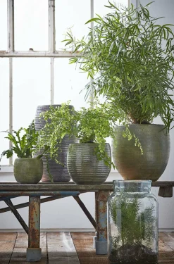 MICA DECORATIONS - Mica decorations - vase en verre recyclé h35