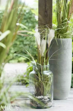 MICA DECORATIONS - Mica decorations - vase en verre recyclé h35