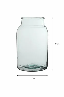 MICA DECORATIONS - Mica decorations - vase en verre recyclé h35