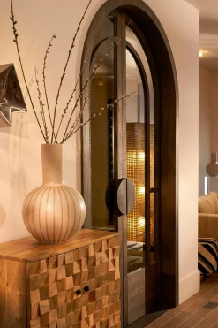 MICA DECORATIONS - Mica decorations - vase en céramique crème h52