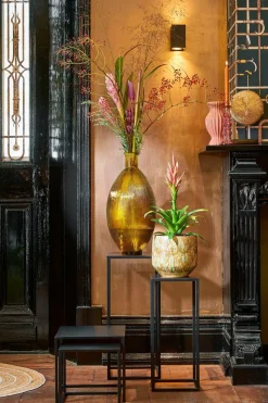 MICA DECORATIONS - Mica decorations - vase bouteille en verre recyclé ocre h59