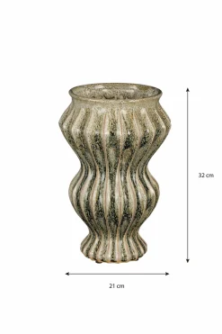 MICA DECORATIONS - Mica decorations - vase en céramique vert h32