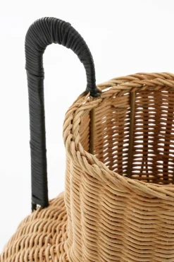 MICA DECORATIONS - Mica decorations - vase en rotin marron h42