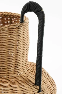 MICA DECORATIONS - Mica decorations - vase en rotin marron h42