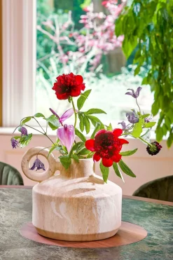 MICA DECORATIONS - Mica decorations - vase en céramique beige h27