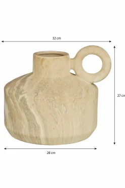 MICA DECORATIONS - Mica decorations - vase en céramique beige h27