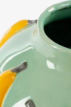 MICA DECORATIONS - Mica decorations - vase en céramique vert clair h38