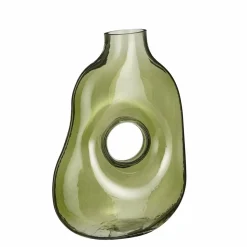 MICA DECORATIONS - Mica decorations - vase en verre vert clair h25