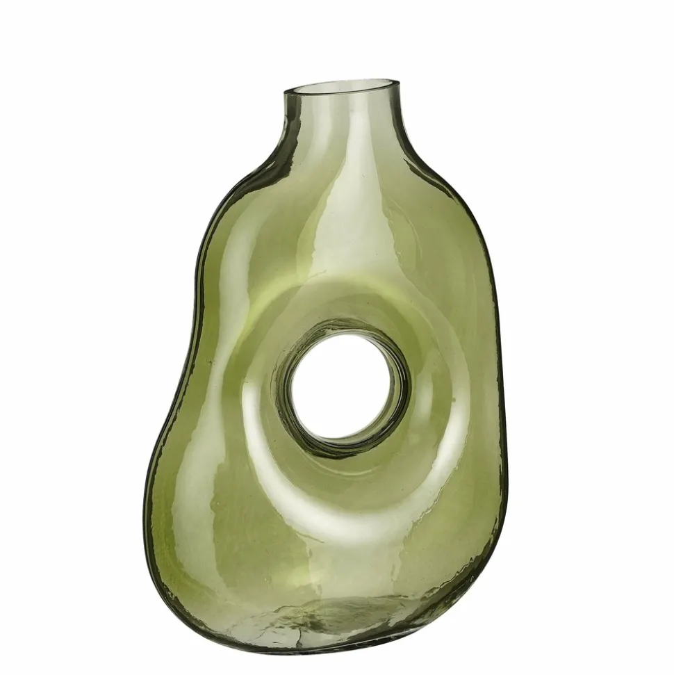 MICA DECORATIONS - Mica decorations - vase en verre vert clair h25