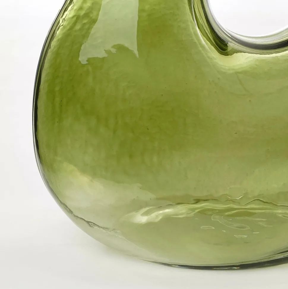 MICA DECORATIONS - Mica decorations - vase en verre vert clair h25