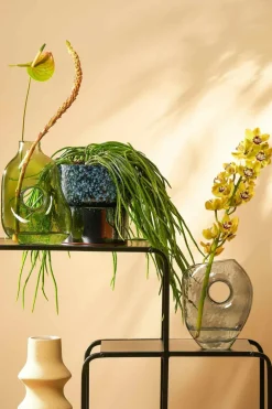 MICA DECORATIONS - Mica decorations - vase en verre vert clair h25