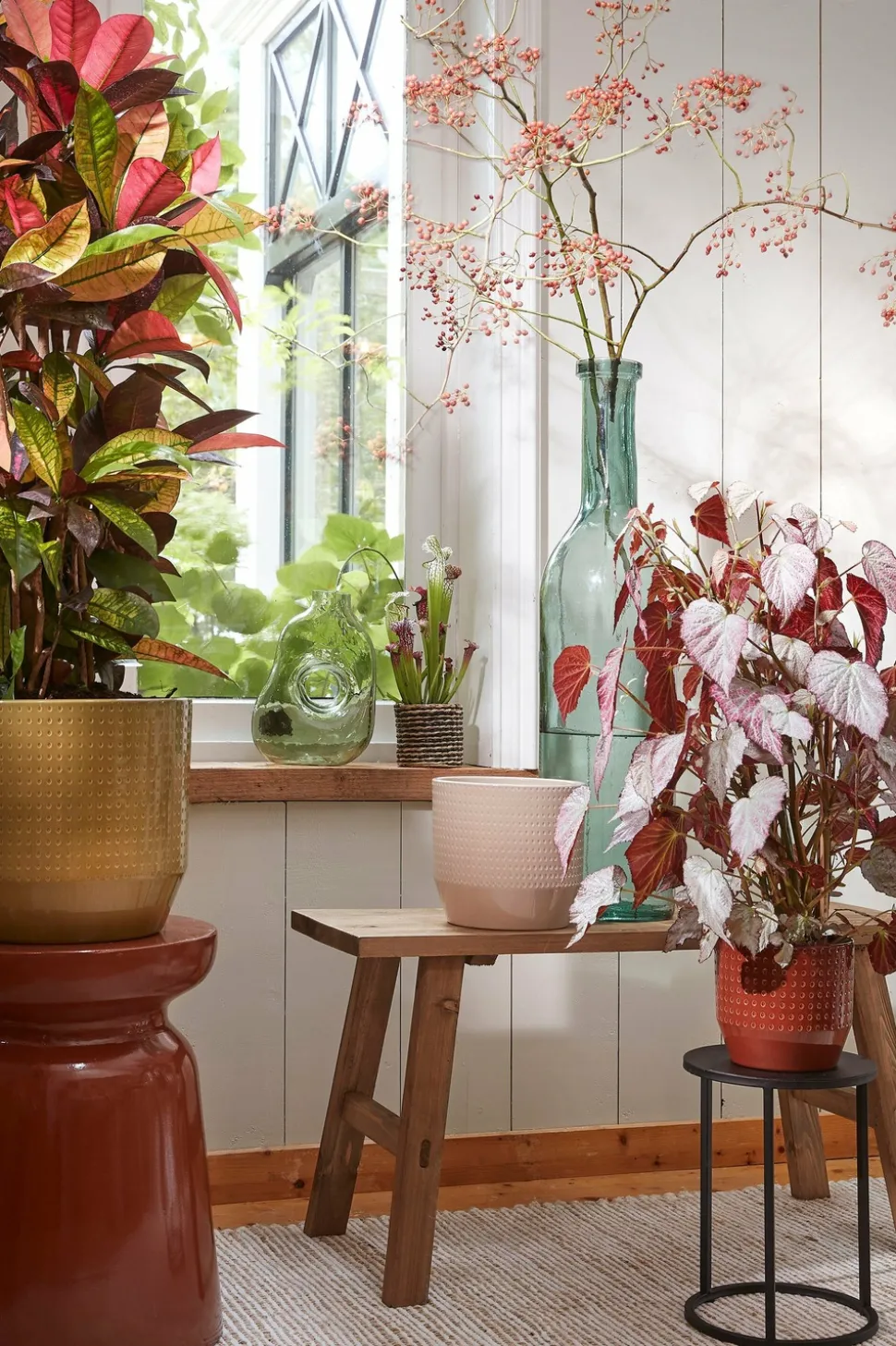 MICA DECORATIONS - Mica decorations - vase en verre vert clair h25