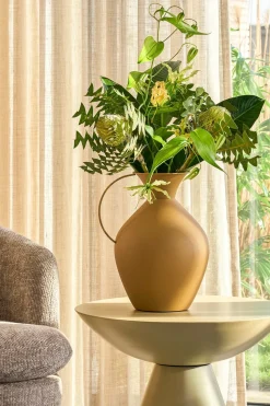 MICA DECORATIONS - Mica decorations - vase en céramique jaune h37