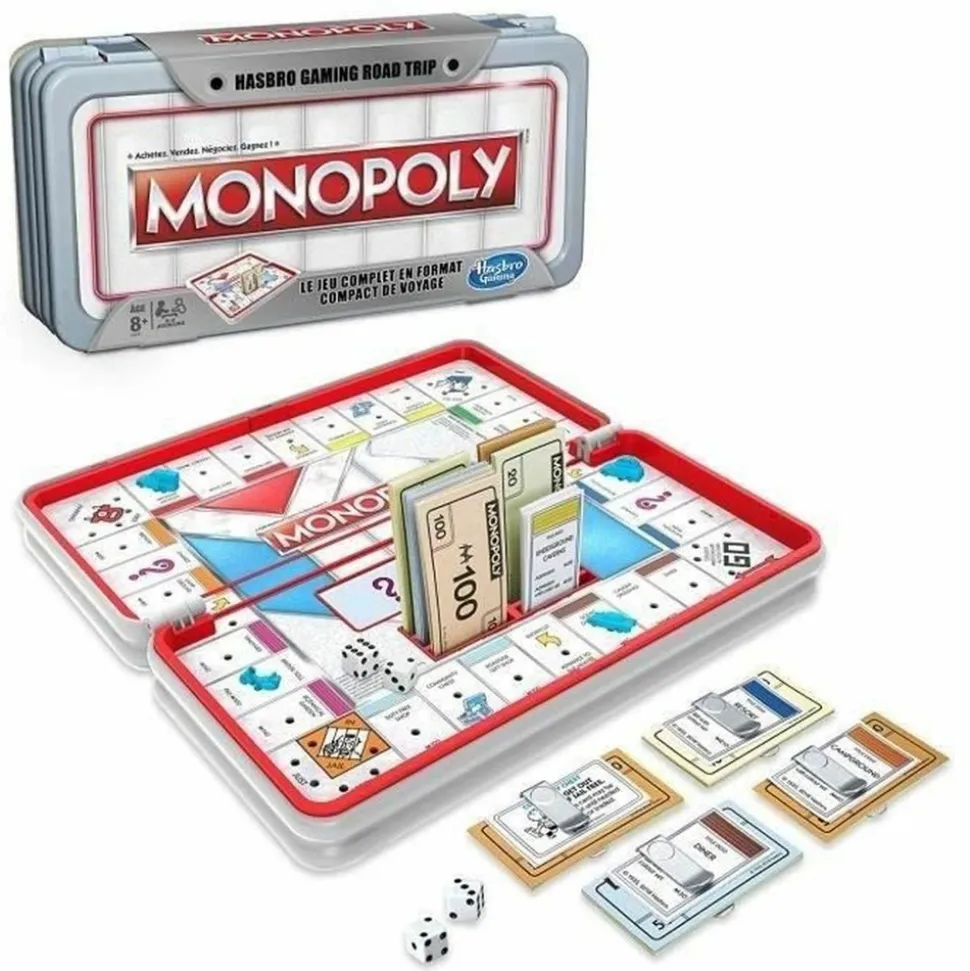 MONOPOLY - Monopoly - jeu de societe road trip - jeu de voyage