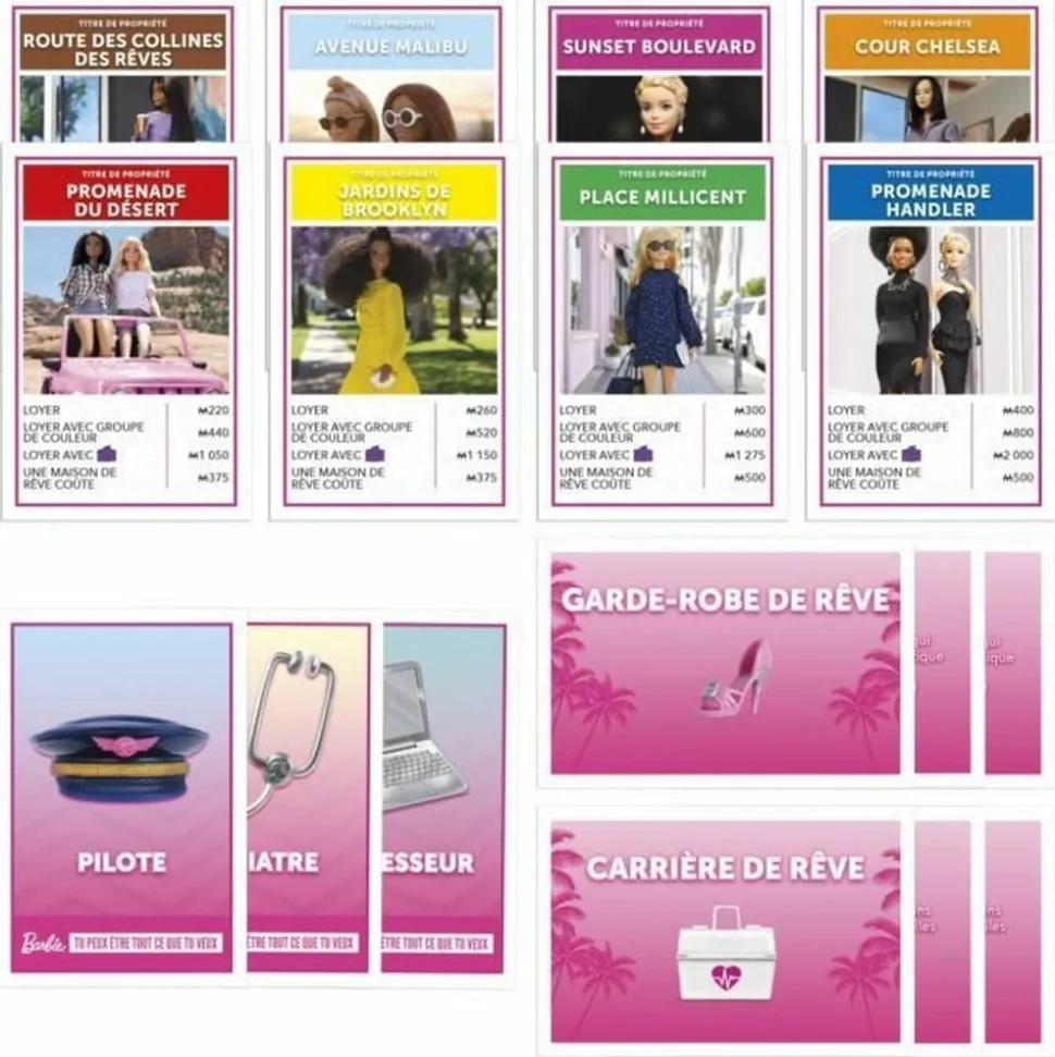 MONOPOLY - Monopoly : édition barbie, jeu de plateau