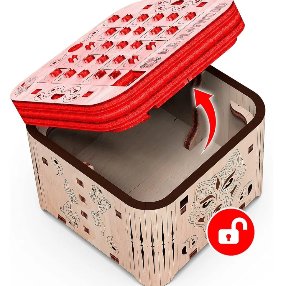 MR PLAYWOOD - Puzzle 3d boîte à secret tigre