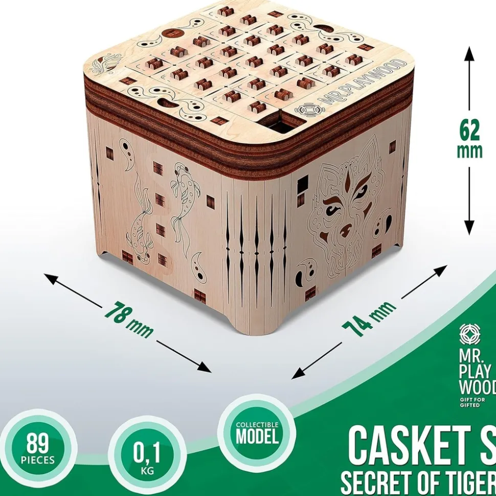 MR PLAYWOOD - Puzzle 3d boîte à secret tigre